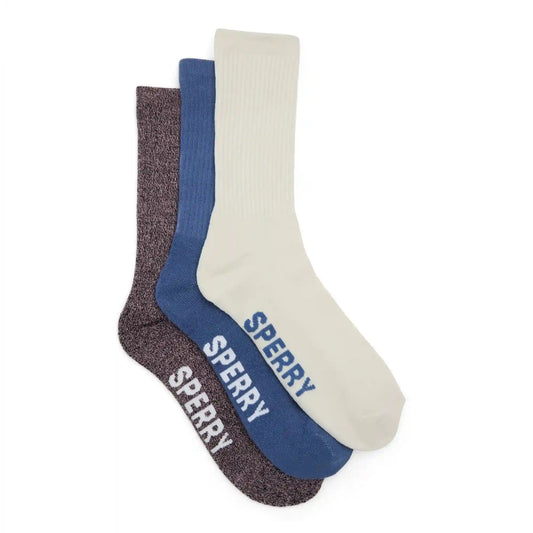 Mens 3-Pack Crew Socks